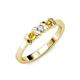 2 - Fiona Citrine and Diamond XOXO Three Stone Engagement Ring 