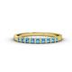 1 - Neria 2.50 mm Blue Topaz 9 Stone Wedding Band 