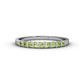 1 - Neria 2.50 mm Peridot 9 Stone Wedding Band 