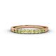 1 - Neria 2.50 mm Peridot 9 Stone Wedding Band 
