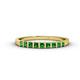1 - Neria 2.50 mm Green Garnet 9 Stone Wedding Band 