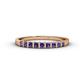 1 - Neria 2.50 mm Iolite 9 Stone Wedding Band 