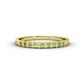 1 - Neria 2.50 mm Peridot 9 Stone Wedding Band 
