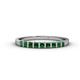 1 - Neria 2.50 mm Lab Created Emerald 9 Stone Wedding Band 