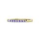 1 - Neria 2.00 mm Tanzanite 9 Stone Wedding Band 