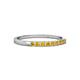 2 - Neria 2.00 mm Citrine 9 Stone Wedding Band 