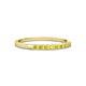 2 - Neria 2.00 mm Yellow Sapphire 9 Stone Wedding Band 