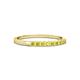 2 - Neria 2.00 mm Yellow Diamond 9 Stone Wedding Band 