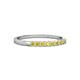 2 - Neria 2.00 mm Yellow Sapphire 9 Stone Wedding Band 