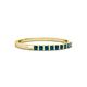 2 - Neria 2.00 mm Blue Diamond 9 Stone Wedding Band 