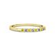 2 - Neria 2.00 mm Yellow Sapphire and Diamond 9 Stone Wedding Band 