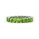1 - Lucida 4.20 mm Round Peridot U Prong Eternity Band 