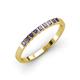 3 - Neria 2.50 mm Iolite 9 Stone Wedding Band 
