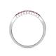 5 - Neria 2.00 mm Ruby 9 Stone Wedding Band 