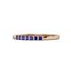 1 - Abila 0.39 ctw (2.00 mm) Princess Cut Blue Sapphire 7 Stone Wedding Band 
