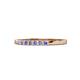 1 - Abila 2.00 mm Tanzanite and Diamond 7 Stone Wedding Band 