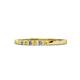 1 - Abila 2.00 mm Yellow Sapphire and Diamond 7 Stone Wedding Band 