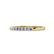 1 - Abila 2.00 mm Tanzanite and Diamond 7 Stone Wedding Band 