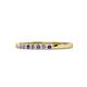 1 - Abila 2.00 mm Iolite and Diamond 7 Stone Wedding Band 