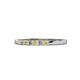 1 - Abila 2.00 mm Yellow Sapphire and Diamond 7 Stone Wedding Band 