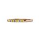 1 - Abila 2.00 mm Yellow and White Diamond 7 Stone Wedding Band 