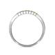 5 - Abila 2.00 mm Yellow and White Diamond 7 Stone Wedding Band 
