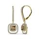 1 - Turia Smoky Quartz and Diamond Double Halo Dangling Earrings 