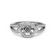 3 - Liora Signature Semi Mount Eye Halo Engagement Ring 