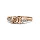 1 - Alana Signature Semi Mount Half Bezel Engagement Ring 