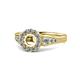 1 - Kallista Signature Semi Mount Halo Engagement Ring 