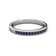 2 - Janice 1.70 mm Blue Sapphire 13 Stone Wedding Band 