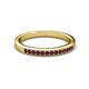 2 - Janice 1.70 mm Ruby 13 Stone Wedding Band 