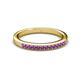 2 - Janice 1.70 mm Amethyst 13 Stone Wedding Band 