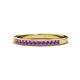 1 - Janice 1.70 mm Amethyst 13 Stone Wedding Band 