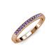 3 - Janice 1.70 mm Iolite 13 Stone Wedding Band 