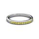 2 - Janice 1.70 mm Yellow Sapphire 13 Stone Wedding Band 