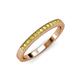 3 - Janice 1.70 mm Yellow Sapphire 13 Stone Wedding Band 