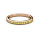 2 - Janice 1.70 mm Yellow Sapphire 13 Stone Wedding Band 