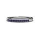 1 - Janice 1.70 mm Blue Sapphire 13 Stone Wedding Band 