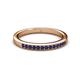 2 - Janice 1.70 mm Blue Sapphire 13 Stone Wedding Band 