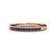 1 - Janice 1.70 mm Blue Sapphire 13 Stone Wedding Band 