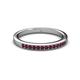 2 - Janice 1.70 mm Ruby 13 Stone Wedding Band 