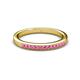 2 - Janice 1.70 mm Pink Sapphire 13 Stone Wedding Band 