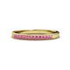 1 - Janice 1.70 mm Pink Sapphire 13 Stone Wedding Band 