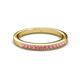 2 - Janice 1.70 mm Pink Tourmaline 13 Stone Wedding Band 