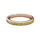 2 - Janice 1.70 mm Yellow Diamond 13 Stone Wedding Band 