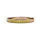 1 - Janice 1.70 mm Yellow Diamond 13 Stone Wedding Band 