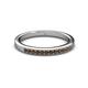 2 - Janice 1.70 mm Smoky Quartz 13 Stone Wedding Band 