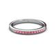 2 - Janice 1.70 mm Pink Tourmaline 13 Stone Wedding Band 