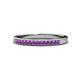 1 - Janice 1.70 mm Amethyst 13 Stone Wedding Band 